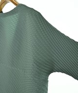 ISSEY MIYAKE（イッセイミヤケ）ノーカラージャケット 緑 サイズ:2(M位) レディース/2200653812526