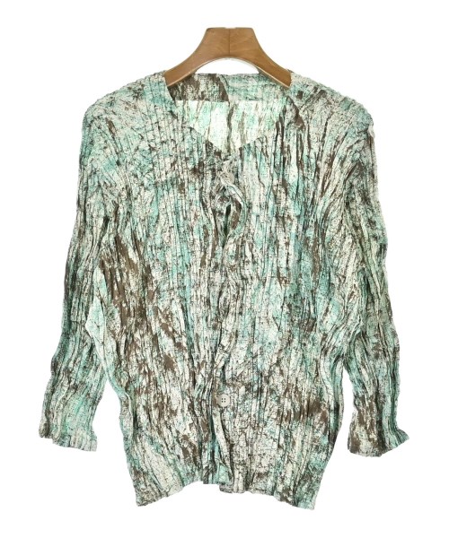 ISSEY MIYAKE(イッセイミヤケ)ノーカラージャケット 青 サイズ:2(M位)/2200653887616