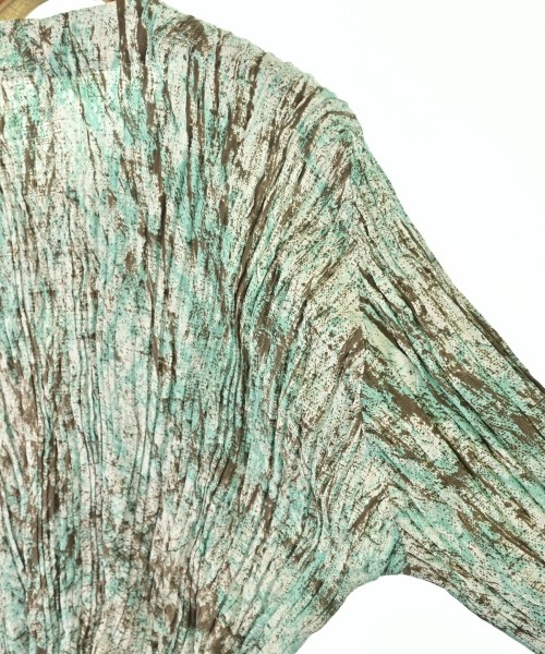 ISSEY MIYAKE（イッセイミヤケ）ノーカラージャケット 青 サイズ:2(M位) レディース/2200653887616