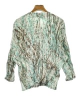 ISSEY MIYAKE（イッセイミヤケ）ノーカラージャケット 青 サイズ:2(M位) レディース/2200653887616