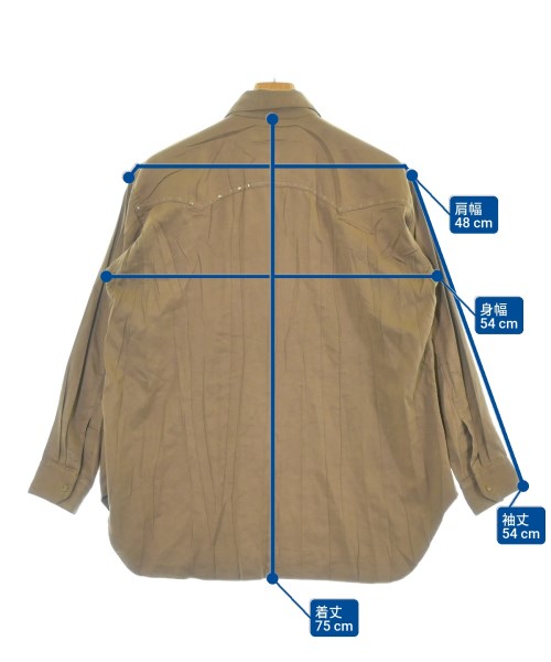 ISSEY MIYAKE（イッセイミヤケ）カジュアルシャツ 茶 サイズ:M メンズ/2200660441030