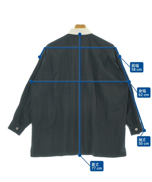 ISSEY MIYAKE（イッセイミヤケ）カジュアルシャツ 黒 サイズ:L メンズ/2200660441047