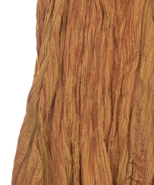 ISSEY MIYAKE（イッセイミヤケ）ロング・マキシ丈スカート オレンジ サイズ:M レディース/2200658734038