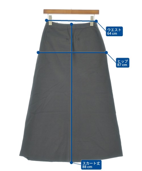ISSEY MIYAKE（イッセイミヤケ）ロング・マキシ丈スカート グレー サイズ:1(S位) レディース/2200661327135