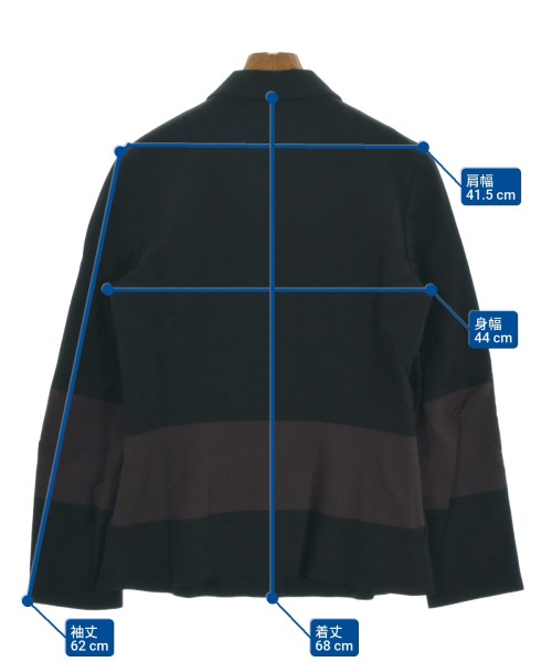 ISSEY MIYAKE（イッセイミヤケ）カジュアルジャケット 黒 サイズ:3(L位) レディース/2200661879092