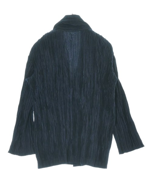 ISSEY MIYAKE（イッセイミヤケ）カジュアルジャケット 紺 サイズ:3(L位) レディース/2200711160156