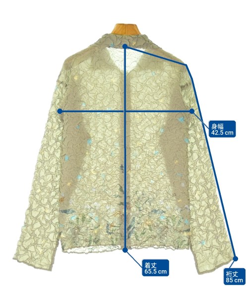 ISSEY MIYAKE（イッセイミヤケ）カジュアルシャツ カーキ サイズ:2(M位) レディース/2200711778214