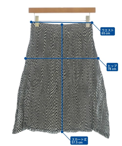 ISSEY MIYAKE（イッセイミヤケ）ひざ丈スカート 黒 サイズ:2(M位) レディース/2200713811070