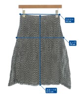 ISSEY MIYAKE（イッセイミヤケ）ひざ丈スカート 黒 サイズ:2(M位) レディース/2200713811070