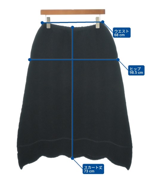 ISSEY MIYAKE（イッセイミヤケ）ロング・マキシ丈スカート 黒 サイズ:2(M位) レディース/2200712245074