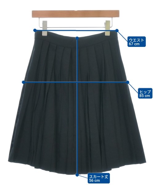 ISSEY MIYAKE（イッセイミヤケ）ひざ丈スカート 黒 サイズ:M レディース/2200716417095