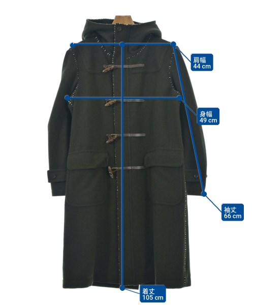 ISSEY MIYAKE（イッセイミヤケ）ダッフルコート カーキ サイズ:2(M位) メンズ/2200717053025