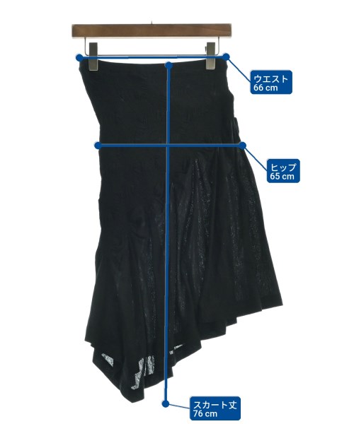 ISSEY MIYAKE（イッセイミヤケ）ロング・マキシ丈スカート 黒 サイズ:2(M位) レディース/2200717888030