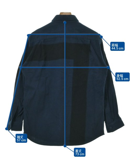 ISSEY MIYAKE MEN（イッセイ　ミヤケ　メン）カジュアルシャツ 紺 サイズ:1(S位) メンズ/2200719539053