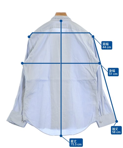 ISSEY MIYAKE（イッセイミヤケ）カジュアルシャツ 青 サイズ:1(S位) メンズ/2200650322028