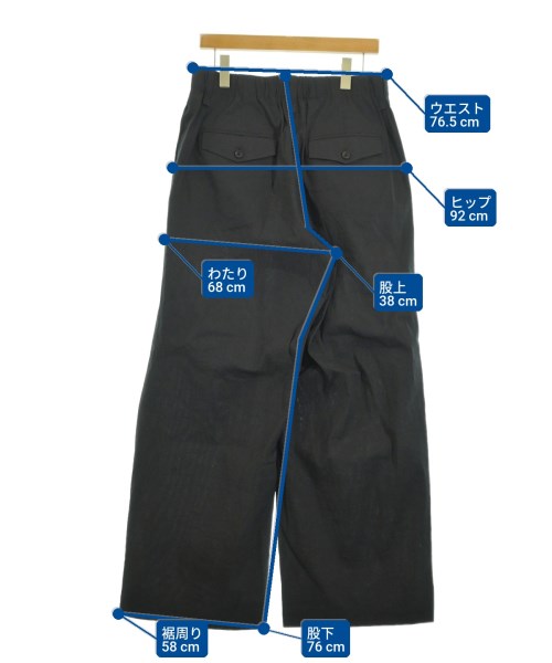 ISSEY MIYAKE（イッセイミヤケ）スラックス 黒 サイズ:4(XL位) メンズ/2200650543188