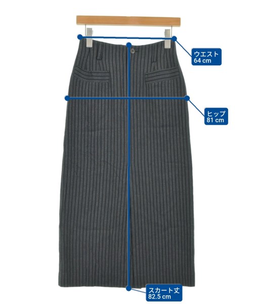 ISSEY MIYAKE（イッセイミヤケ）ひざ丈スカート 黒 サイズ:S レディース/2200649348046