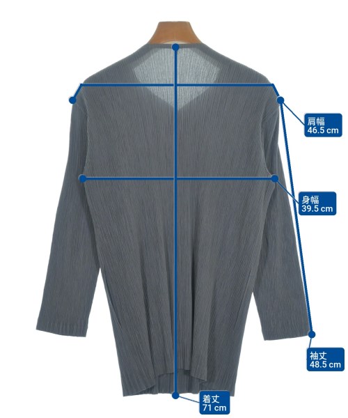 ISSEY MIYAKE（イッセイミヤケ）カジュアルシャツ グレー サイズ:M レディース/2200651763028