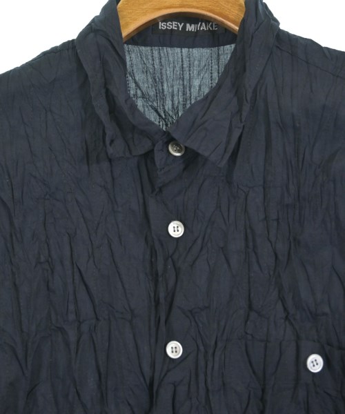 ISSEY MIYAKE（イッセイミヤケ）カジュアルシャツ 紺 サイズ:4(XL位) メンズ/2200653075082