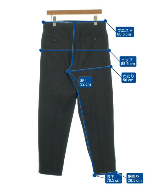 ISSEY MIYAKE（イッセイミヤケ）スラックス 黒 サイズ:1(S位) メンズ/2200653911021