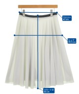 ISSEY MIYAKE（イッセイミヤケ）ひざ丈スカート 白 サイズ:2(M位) レディース/2200705497121