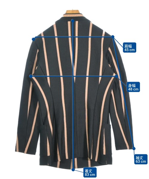 ISSEY MIYAKE（イッセイミヤケ）カジュアルジャケット 黒 サイズ:L メンズ/2200705687027
