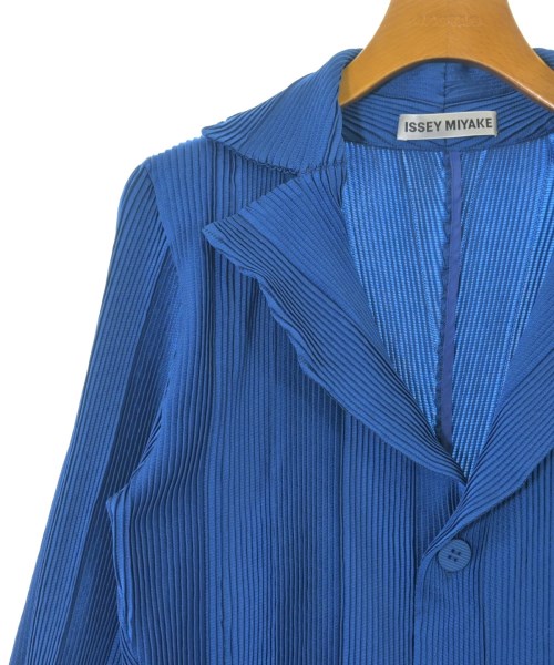 ISSEY MIYAKE（イッセイミヤケ）テーラードジャケット 青 サイズ:2(M位) レディース/2200704629028