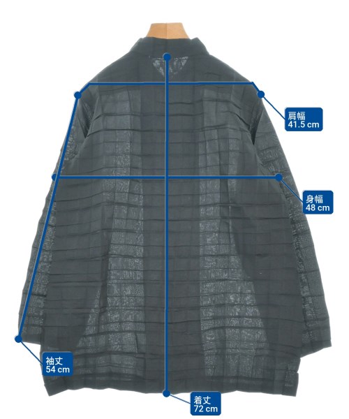 ISSEY MIYAKE（イッセイミヤケ）カジュアルシャツ 黒 サイズ:3(L位) レディース/2200709307136
