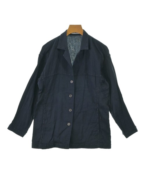 ISSEY MIYAKE(イッセイミヤケ)カジュアルジャケット 紺 サイズ:2(M位)/2200662607021