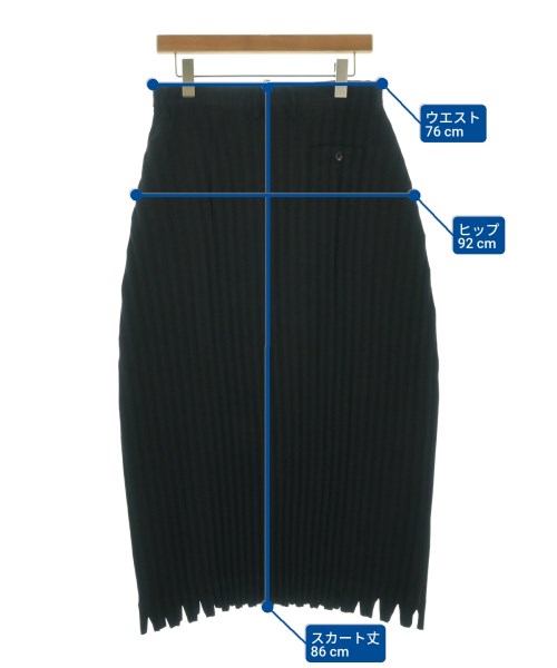 ISSEY MIYAKE（イッセイミヤケ）ロング・マキシ丈スカート 黒 サイズ:M レディース/2200664895112