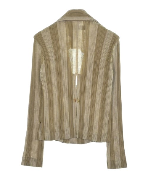 ISSEY MIYAKE（イッセイミヤケ）カジュアルジャケット 茶 サイズ:M レディース/2200662001102