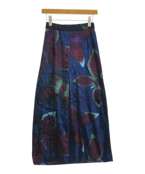 ISSEY MIYAKE（イッセイミヤケ）ひざ丈スカート 紺 サイズ:-(S位) レディース/2200665729041