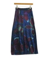 ISSEY MIYAKE（イッセイミヤケ）ひざ丈スカート 紺 サイズ:-(S位) レディース/2200665729041