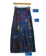 ISSEY MIYAKE（イッセイミヤケ）ひざ丈スカート 紺 サイズ:-(S位) レディース/2200665729041