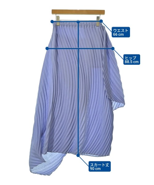 ISSEY MIYAKE（イッセイミヤケ）ロング・マキシ丈スカート 紫 サイズ:2(M位) レディース/2200668220125