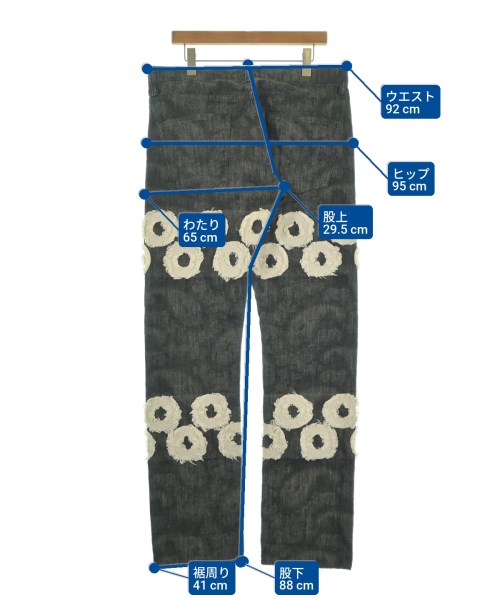 ISSEY MIYAKE（イッセイミヤケ）デニムパンツ 黒 サイズ:35(XL位) メンズ/2200664259020