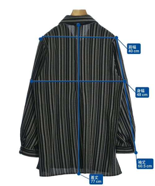 ISSEY MIYAKE（イッセイミヤケ）カジュアルシャツ 黒 サイズ:L レディース/2200670236077
