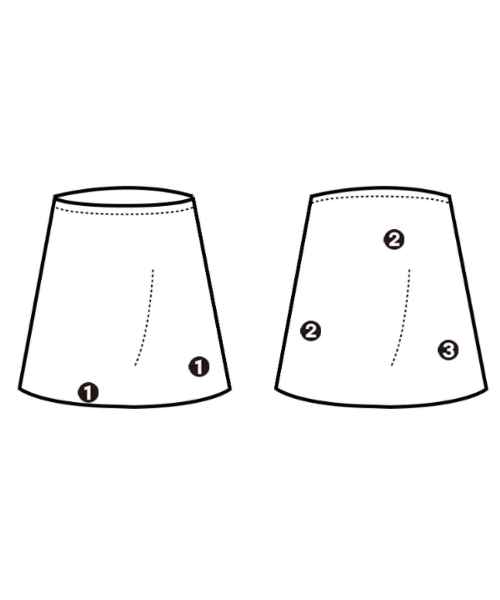 ISSEY MIYAKE（イッセイミヤケ）ひざ丈スカート 白 サイズ:2(M位) レディース/2200729595131