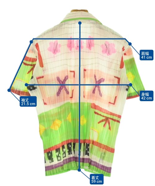 ISSEY MIYAKE（イッセイミヤケ）カジュアルシャツ 白 サイズ:3(L位) レディース/2200730690139