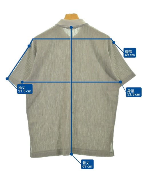 ISSEY MIYAKE（イッセイミヤケ）ポロシャツ グレー サイズ:3(L位) メンズ/2200730969211