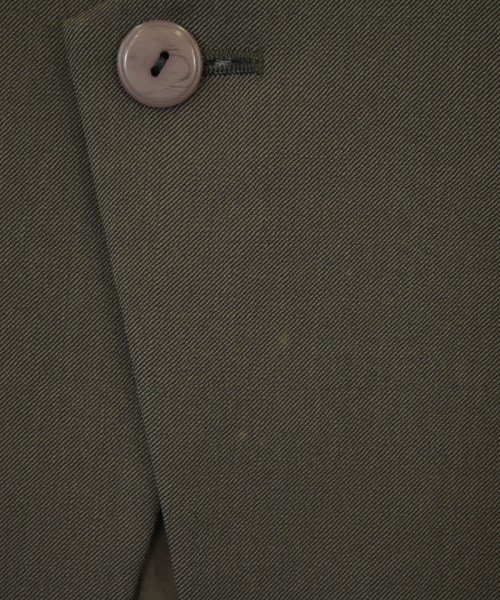 ISSEY MIYAKE（イッセイミヤケ）ノーカラージャケット 茶 サイズ:M レディース/2200732391041