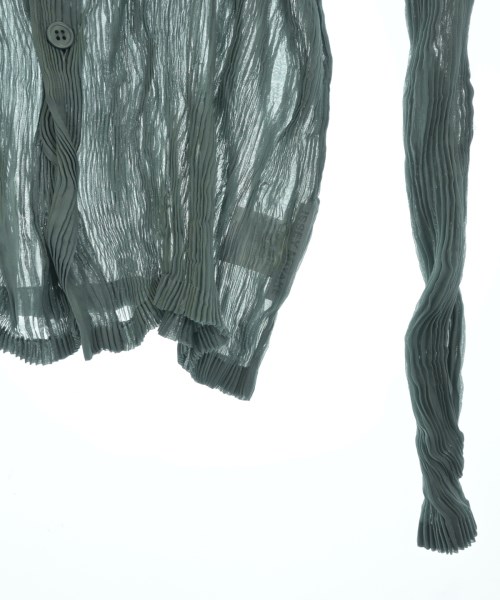 ISSEY MIYAKE（イッセイミヤケ）カジュアルシャツ 緑 サイズ:2(M位) レディース/2200734874085