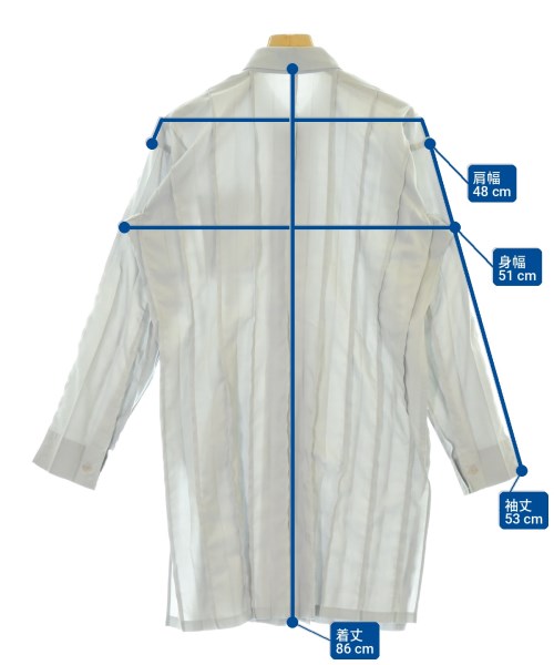 ISSEY MIYAKE（イッセイミヤケ）カジュアルシャツ グレー サイズ:2(M位) レディース/2200720287134