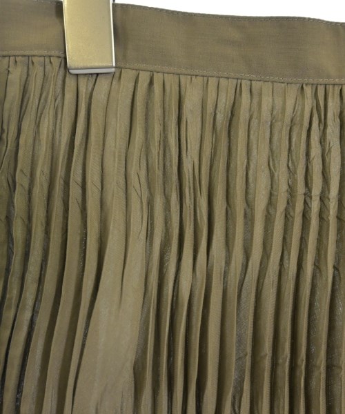 ISSEY MIYAKE（イッセイミヤケ）ひざ丈スカート カーキ サイズ:L レディース/2200724037209