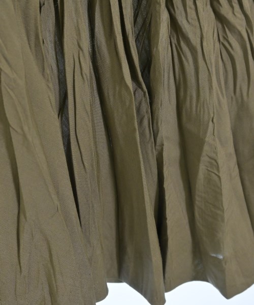 ISSEY MIYAKE（イッセイミヤケ）ひざ丈スカート カーキ サイズ:L レディース/2200724037209