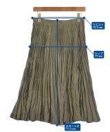 ISSEY MIYAKE（イッセイミヤケ）ひざ丈スカート カーキ サイズ:L レディース/2200724037209