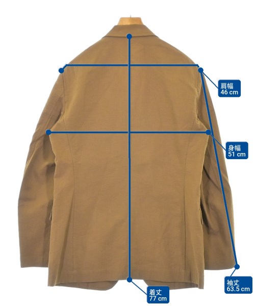 ISSEY MIYAKE（イッセイミヤケ）テーラードジャケット 茶 サイズ:2(M位) メンズ/2200720672107