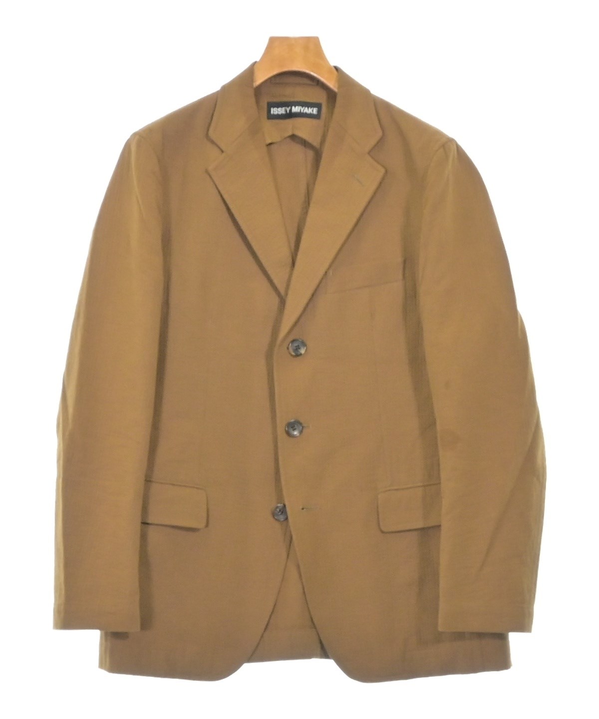 ISSEY MIYAKE（イッセイミヤケ）テーラードジャケット 茶 サイズ:2(M位