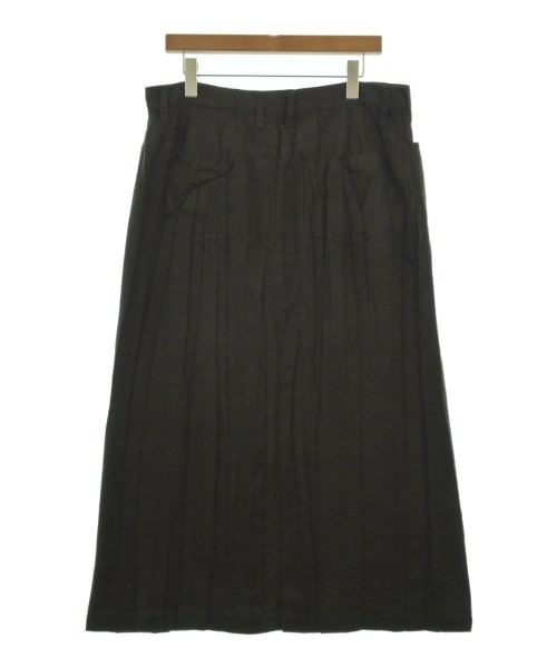 ISSEY MIYAKE（イッセイミヤケ）ひざ丈スカート 茶 サイズ:3(L位) レディース/2200726685088