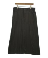 ISSEY MIYAKE（イッセイミヤケ）ひざ丈スカート 茶 サイズ:3(L位) レディース/2200726685088